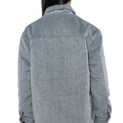 COMFY CLASSICS LINED SHACKET -AZALEA WANG Shop comfy classics lined shacket gray 7 7