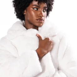 DAYANNE PLUSH FAUX FUR JACKET