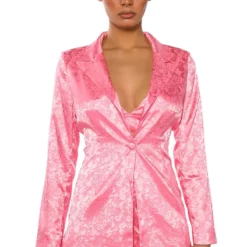 DAYDREAM SATIN FLORAL BLAZER