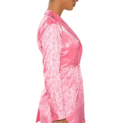 DAYDREAM SATIN FLORAL BLAZER -AZALEA WANG Shop daydream satin floral blazer pink 5 5