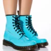 DR. MARTENS 1460 W PATENT LAMPER BOOTS -AZALEA WANG Shop dr martens 1460 w patent lamper boots blue 1 1 c1 c1 c1