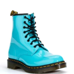 DR. MARTENS 1460 W PATENT LAMPER BOOTS -AZALEA WANG Shop dr martens 1460 w patent lamper boots blue 3 3 c1