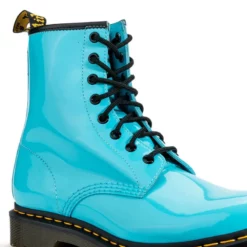 DR. MARTENS 1460 W PATENT LAMPER BOOTS -AZALEA WANG Shop dr martens 1460 w patent lamper boots blue 5 5 c1