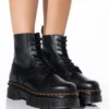 DR MARTENS AUDRICK 8 EYE BOOT NAPPA LUX -AZALEA WANG Shop dr martens audrick 8 eye boot nappa lux black 1 1