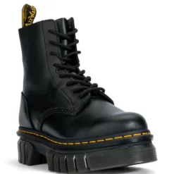 DR MARTENS AUDRICK 8 EYE BOOT NAPPA LUX -AZALEA WANG Shop dr martens audrick 8 eye boot nappa lux black 3 3