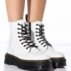 DR MARTENS JADON SMOOTH BOOTIE -AZALEA WANG Shop dr martens jadon smooth bootie white 1 1 c1