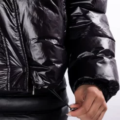 AZALEA WANG DREAMY PUFFER JACKET WITH DETACHABLE HAND CROCHET CARDIGAN 17 AZALEA WANG DREAMY PUFFER JACKET WITH DETACHABLE HAND CROCHET CARDIGAN -AZALEA WANG Shop dreamy hand knitted crochet puffer in black white black white 7 7