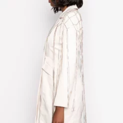 DRIPPING WITH GLITTER SPRING TRENCH -AZALEA WANG Shop dripping with glitter spring trench natural white 5 5 c1