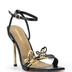 DURATION STILETTO SANDAL IN BLACK -AZALEA WANG Shop duration stiletto sandal in black black 3 3