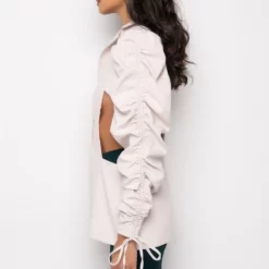 EXTREME CUT OUT SPRING SETTER BLAZER -AZALEA WANG Shop extreme cut out spring setter blazer ivory 4 4