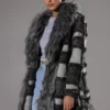 FAUX FUR WOOL MIX COAT 2 FAUX FUR WOOL MIX COAT -AZALEA WANG Shop faux fur wool mix coat charcoal grey 1 1