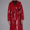 FEELING EXTRA BOSSY RED CROC TRENCH -AZALEA WANG Shop feeling extra bossy red croc trench red 1 1