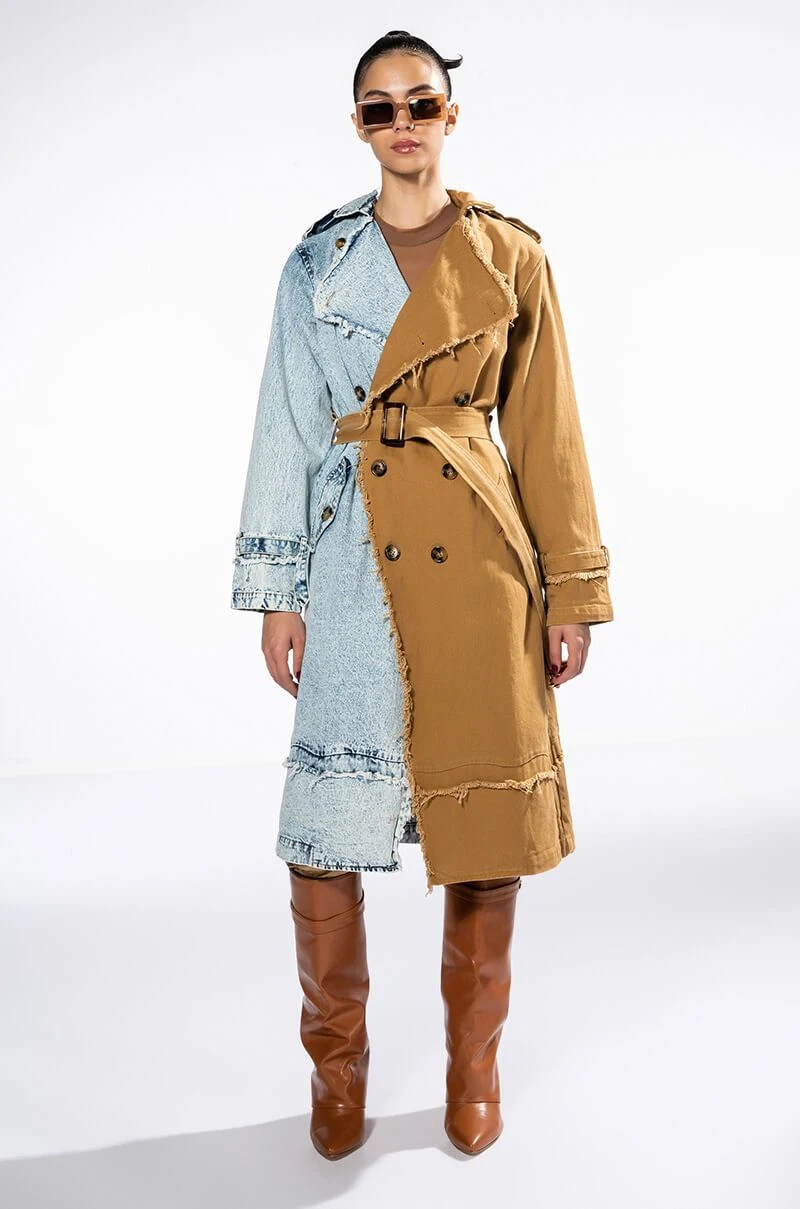 FIFTY FIFTY HALF DENIM TRENCH 5 FIFTY FIFTY HALF DENIM TRENCH - Image 3