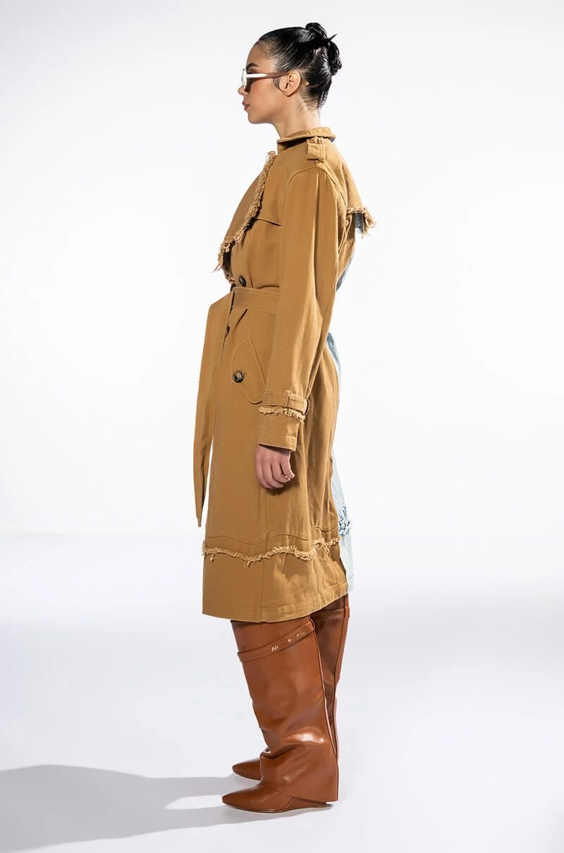 FIFTY FIFTY HALF DENIM TRENCH 6 FIFTY FIFTY HALF DENIM TRENCH - Image 4