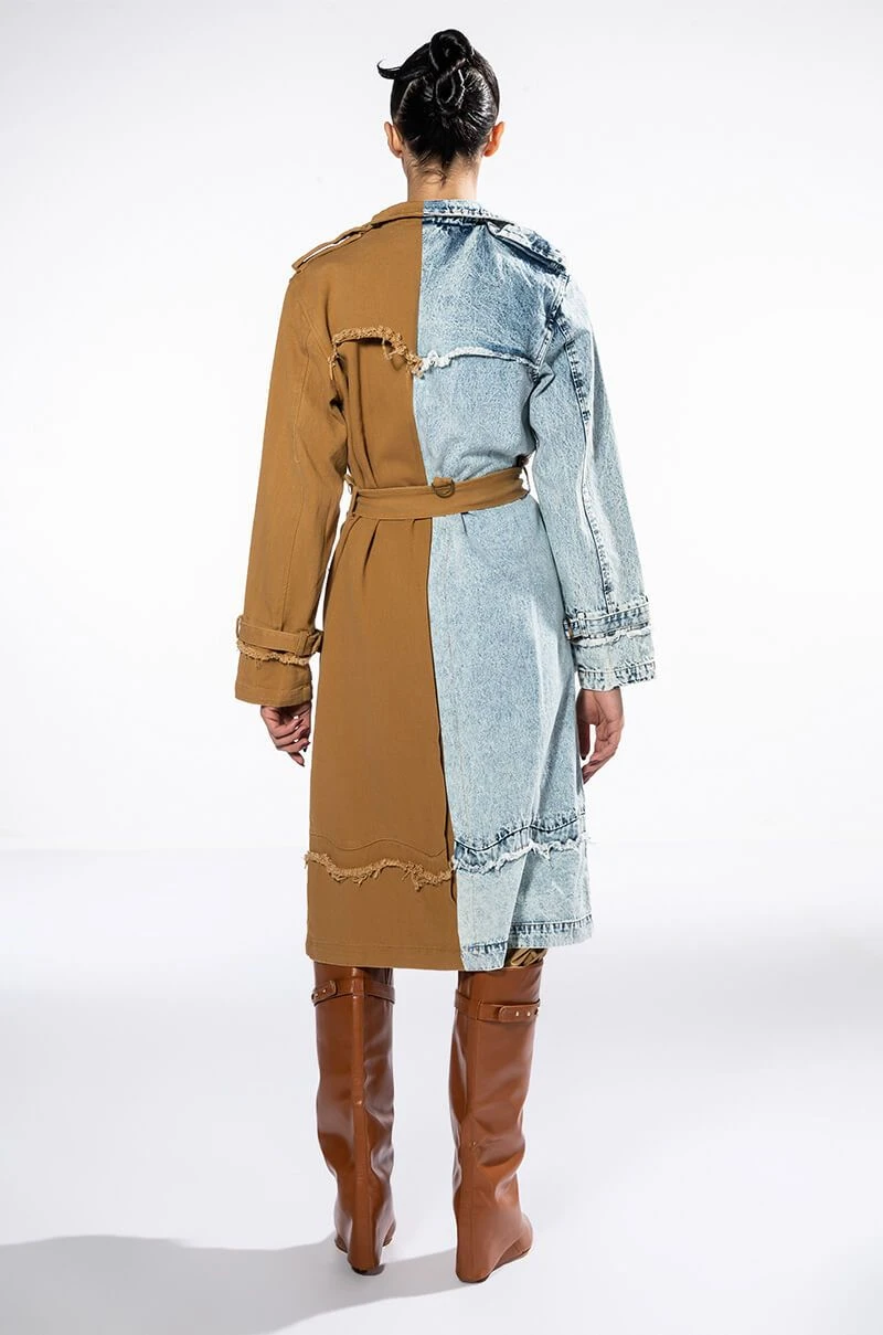 FIFTY FIFTY HALF DENIM TRENCH 8 FIFTY FIFTY HALF DENIM TRENCH - Image 6