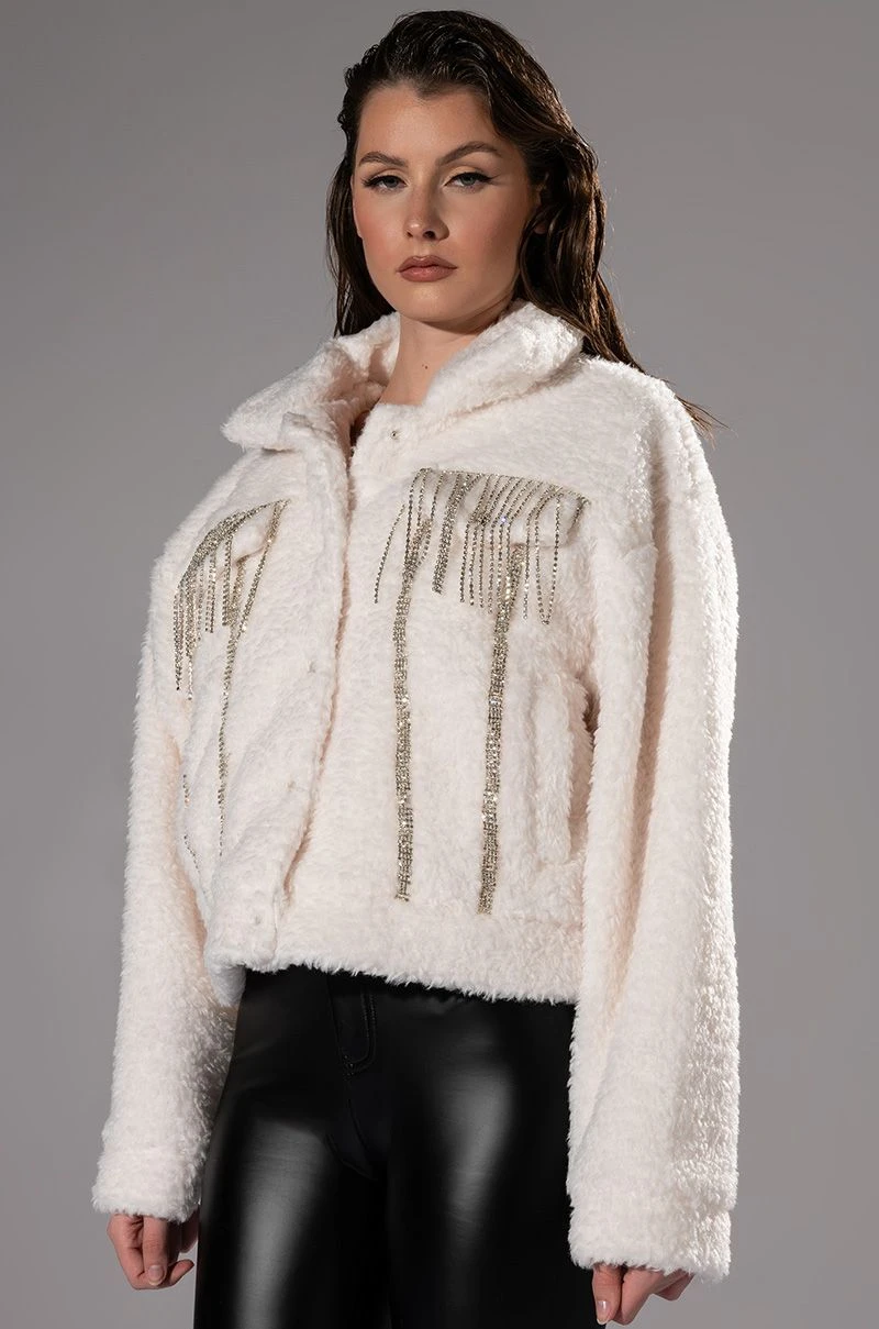 GIGI TEDDY SHACKET WITH RHINESTONES 4 GIGI TEDDY SHACKET WITH RHINESTONES - Image 2