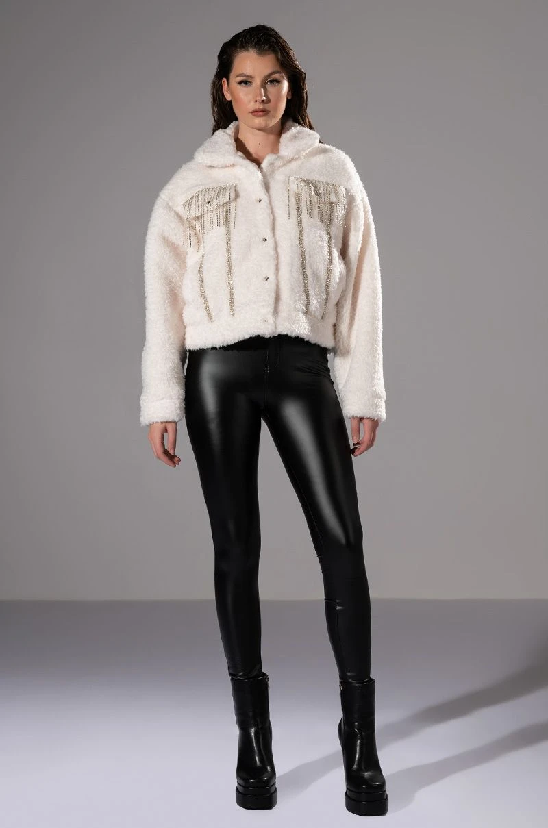 GIGI TEDDY SHACKET WITH RHINESTONES 5 GIGI TEDDY SHACKET WITH RHINESTONES - Image 3