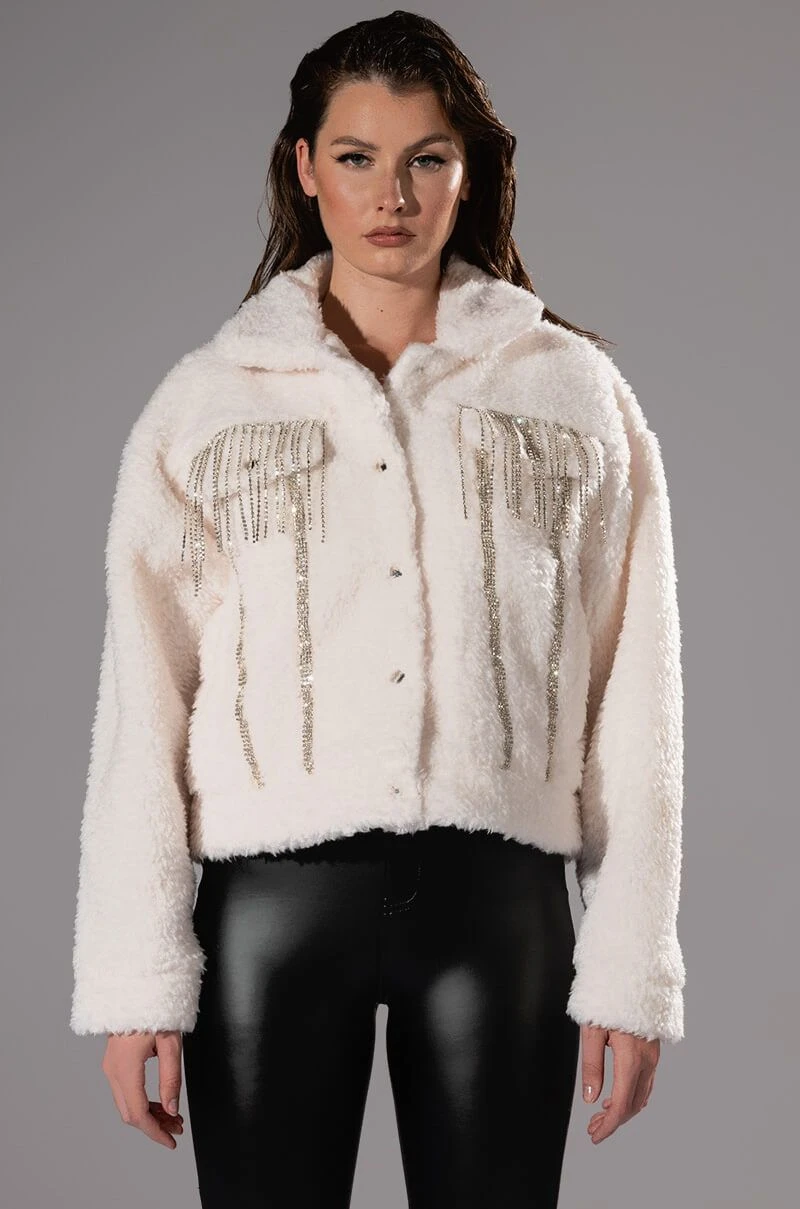 GIGI TEDDY SHACKET WITH RHINESTONES 6 GIGI TEDDY SHACKET WITH RHINESTONES - Image 4