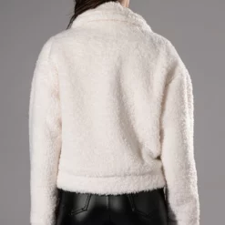 GIGI TEDDY SHACKET WITH RHINESTONES 14 GIGI TEDDY SHACKET WITH RHINESTONES -AZALEA WANG Shop gigi teddy shacket with rhinestones white 6 6