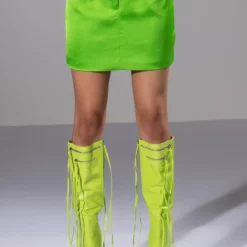 GRATITUDE BLAZER AND MINI SKIRT SET -AZALEA WANG Shop gratitude blazer and mini skirt set green 5 5