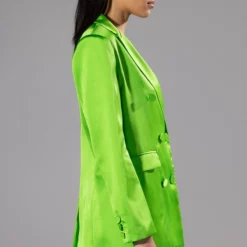 GRATITUDE BLAZER AND MINI SKIRT SET -AZALEA WANG Shop gratitude blazer and mini skirt set green 6 6