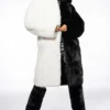 HALF HALF BDUBS FAUX FUR COAT