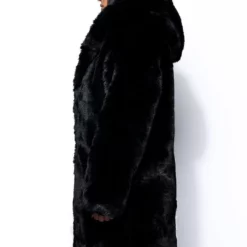 HALF HALF BDUBS FAUX FUR COAT -AZALEA WANG Shop half half bdubs faux fur coat black white 7 7 c1