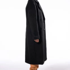 HALF N HALF WOOL LIKE TRENCH -AZALEA WANG Shop half n half wool like trench black brown 8 8