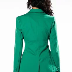 HANSEL FITTED BLAZER IN GREEN -AZALEA WANG Shop hansel fitted blazer in green green 7 7