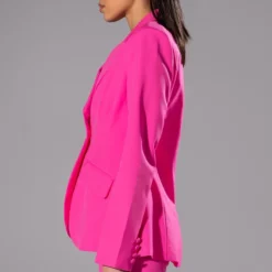 HANSEL FITTED BLAZER -AZALEA WANG Shop hansel fitted blazer pink 3 3