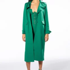 HANSEL TRENCH -AZALEA WANG Shop hansel trench green 4 4