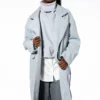 HAPPY HOUR WOOL LIKE TRENCH COAT IN HEATHER GREY -AZALEA WANG Shop happy hour wool like trench coat in heather grey heather grey 1 1