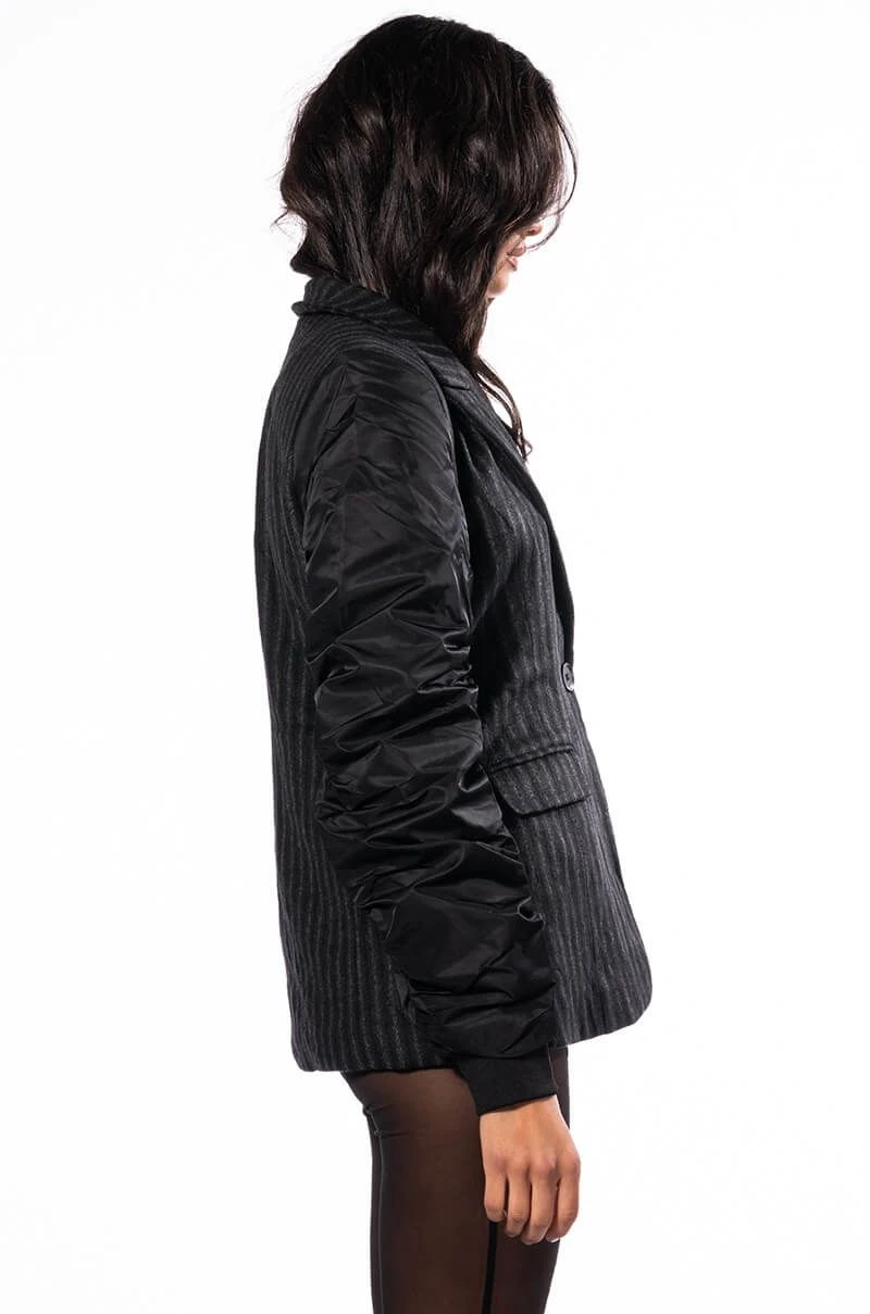 HAVE IT ALL RUCHED BOMBER ARM BLAZER 7 HAVE IT ALL RUCHED BOMBER ARM BLAZER - Image 5