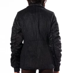 HAVE IT ALL RUCHED BOMBER ARM BLAZER 15 HAVE IT ALL RUCHED BOMBER ARM BLAZER -AZALEA WANG Shop have it all ruched bomber arm blazer black 6 6