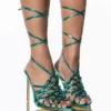 IT'S ABOUT DAMN TIME STILETTO SANDAL IN BLUE -AZALEA WANG Shop it was all a dream stiletto sandal blue 1 1