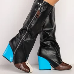 ITS A LOOK MULTI COLORED CHUNKY BOOT -AZALEA WANG Shop its a look multi colored chunky boot multi 3 3