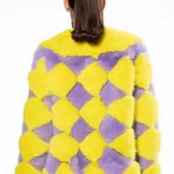 JAYLEY BRAND FAUX FUR JESTER JACKET -AZALEA WANG Shop jayley brand faux fur jester jacket multi 7 7