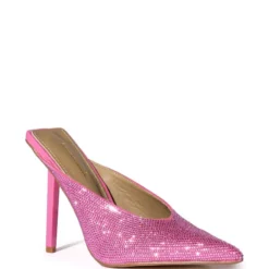 JAZZ EMBELLISHED PUMP -AZALEA WANG Shop jazz embellished pump pink 3 3