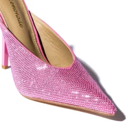JAZZ EMBELLISHED PUMP -AZALEA WANG Shop jazz embellished pump pink 5 5
