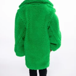 KIDS WEAR YOUR GREENS LUXE WOOLISH TEDDY TRENCH -AZALEA WANG Shop kids wear your greens luxe woolish teddy trench green 9 9