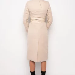 LAYERED LEGION TRENCH COAT -AZALEA WANG Shop layered legion trench coat beige 7 7