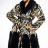 LUXE ZEBRA FAUX FUR COAT -AZALEA WANG Shop luxe zebra fur multi 1 1