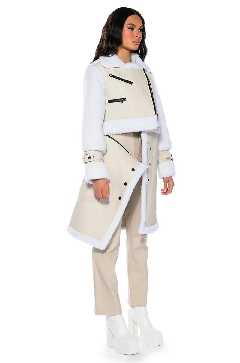 MACKY BREAK APART TEDDY PLEATHER TRENCH 13 MACKY BREAK APART TEDDY PLEATHER TRENCH - Image 11