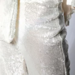 MAIN CHARACTER SEQUIN BLAZER AND SUIT PANT SET -AZALEA WANG Shop main character sequin blazer and suit pant set white 1 11