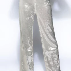 MAIN CHARACTER SEQUIN BLAZER AND SUIT PANT SET -AZALEA WANG Shop main character sequin blazer and suit pant set white 5 5