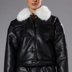 MEET ME AT OUR SPOT PU TRUCKER JACKET