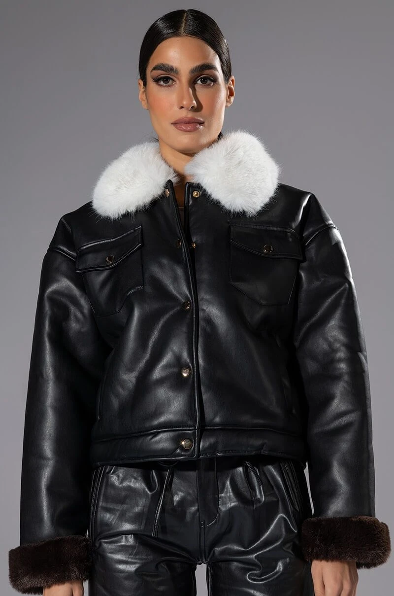 MEET ME AT OUR SPOT PU TRUCKER JACKET 3 MEET ME AT OUR SPOT PU TRUCKER JACKET