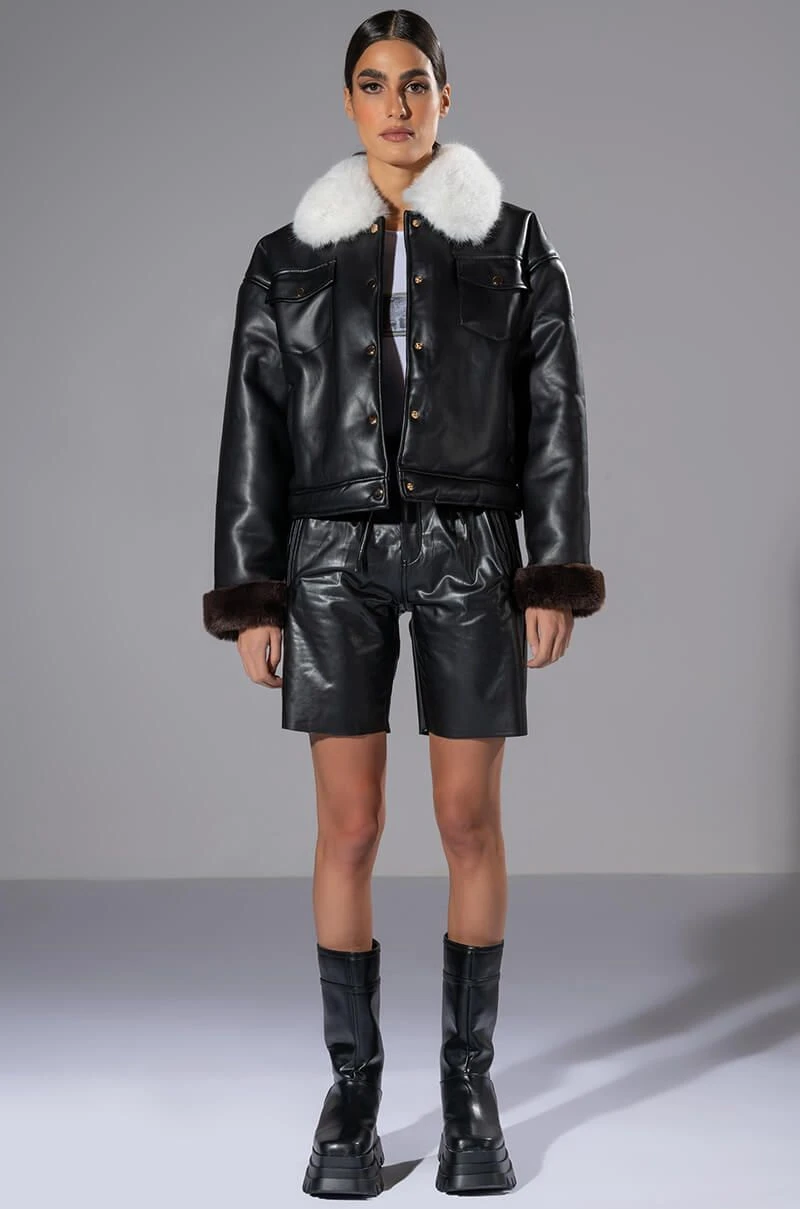 MEET ME AT OUR SPOT PU TRUCKER JACKET 7 MEET ME AT OUR SPOT PU TRUCKER JACKET - Image 5