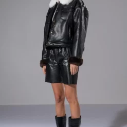 MEET ME AT OUR SPOT PU TRUCKER JACKET 16 MEET ME AT OUR SPOT PU TRUCKER JACKET -AZALEA WANG Shop meet me at our spot pu trucker jacket black 6 6