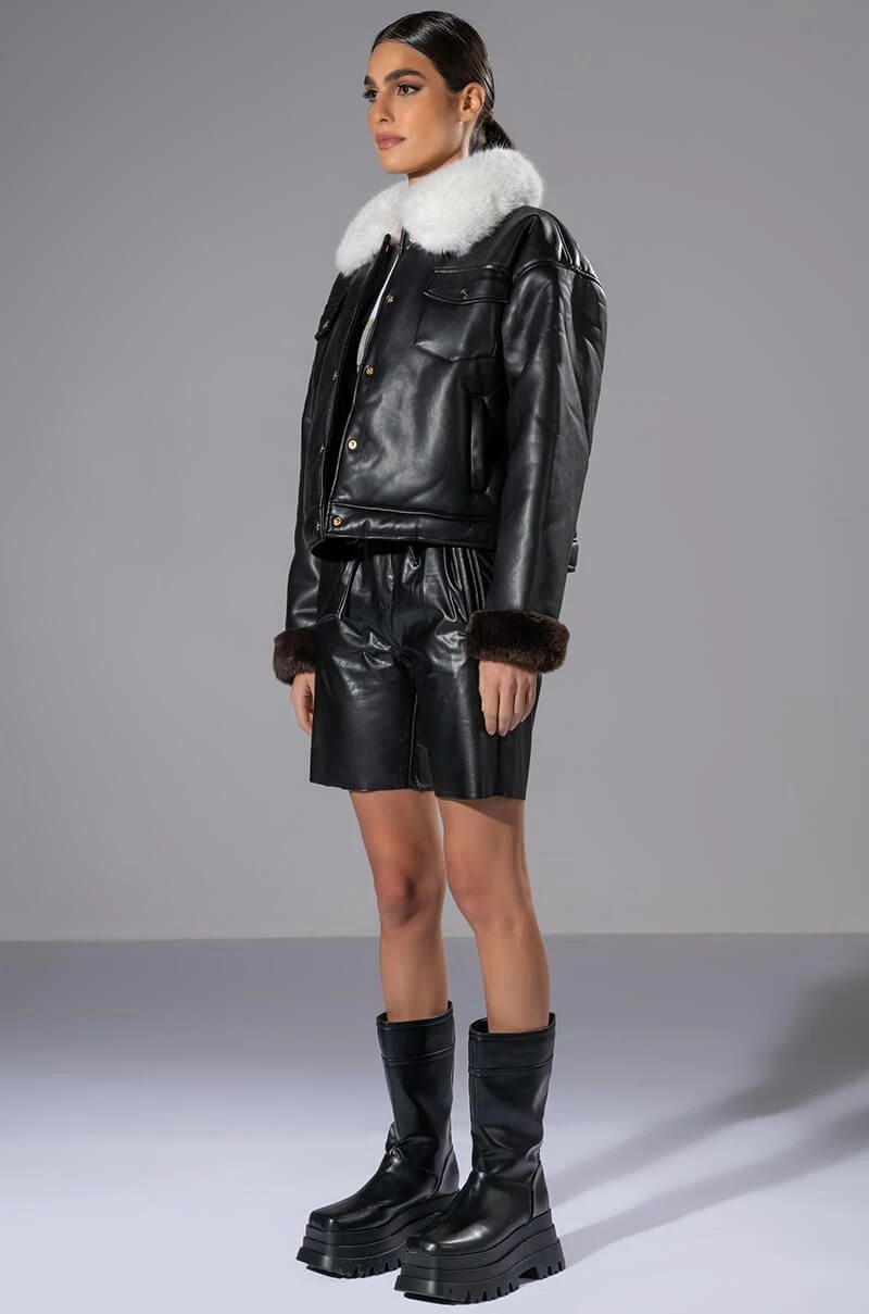 MEET ME AT OUR SPOT PU TRUCKER JACKET 8 MEET ME AT OUR SPOT PU TRUCKER JACKET - Image 6